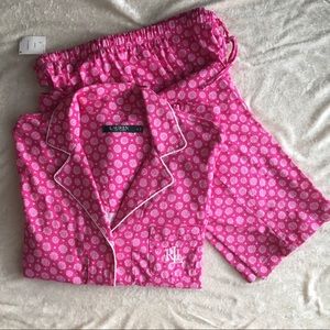 FINAL PRICE ! Ralph Lauren Pajamas S Top/M Pants